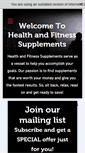 Mobile Screenshot of healthandfitnesssupplements.com